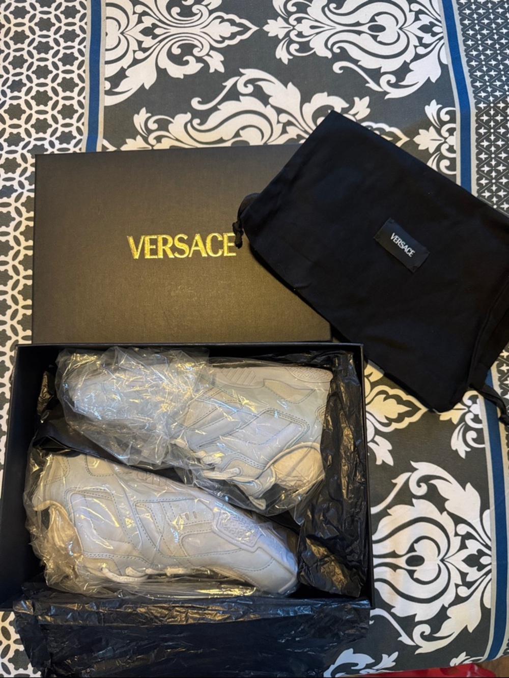 Baby Blue Versace Sneakers